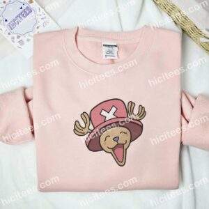 Chopper Happy Face One Piece Anime Embroidered Shirt