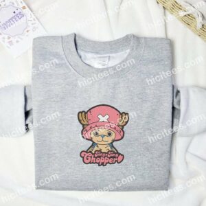 Chopper One Piece Anime Embroidered Shirt 1 Chopper One Piece Anime Embroidered Shirt 3