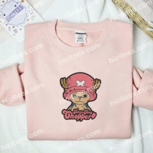 Chopper One Piece Anime Embroidered Shirt 2 Chopper One Piece Anime Embroidered Shirt