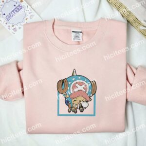 Chopper Sleep One Piece Anime Embroidered Shirt