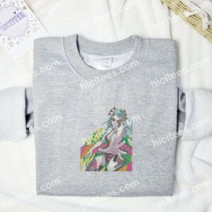 Daki Sexy Demon Slayer Anime Embroidered Shirt 1 Daki Sexy Demon Slayer Anime Embroidered Shirt 3