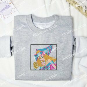 Dark Magician Girl Yu-Gi-Oh Anime Embroidered Shirt 1 Dark Magician Girl Yu Gi Oh Anime Embroidered Shirt 3