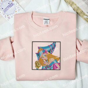 Dark Magician Girl Yu-Gi-Oh Anime Embroidered Shirt 2 Dark Magician Girl Yu Gi Oh Anime Embroidered Shirt