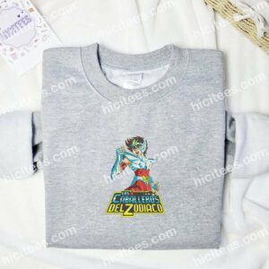 Pegasus Seiya Saint Seiya Anime Embroidered Shirt 1 Pegasus Seiya Saint Seiya Anime Embroidered Shirt 3