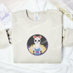 The SK Brook One Piece Anime Embroidered Shirt 1 The SK Brook One Piece Anime Embroidered Shirt 3