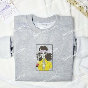 The SK Brook Smoker One Piece Anime Embroidered Shirt 3