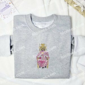Doflamingo King One Piece Anime Embroidered Shirt 3