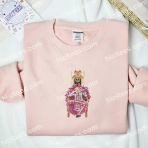 Doflamingo King One Piece Anime Embroidered Shirt 2 Doflamingo King One Piece Anime Embroidered Shirt 1