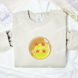 Four-Star Ball Dragon Ball Anime Embroidered Shirt 1 Four Star Ball Dragon Ball Anime Embroidered Shirt 3