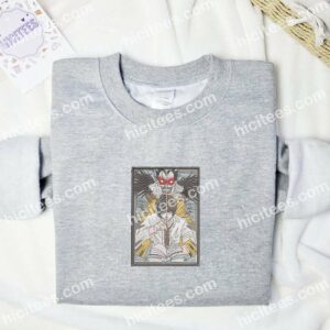 Light Yagami And Ryuk Death Note Anime Embroidered Shirt 3 2