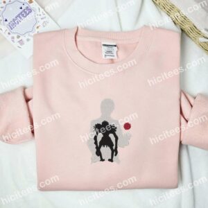 Light Yagami And Ryuk Shadow Death Note Anime Embroidered Shirt