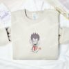 Ryuk Holding Apple Death Note Anime Embroidered Shirt