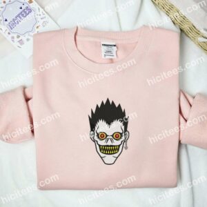 Ryuk Creepy Face Death Note Anime Embroidered Shirt