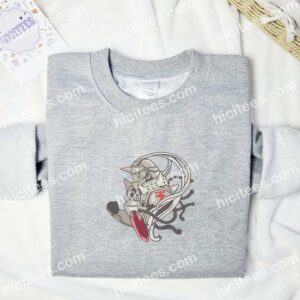 Alphonse Elric Fullmetal Alchemist Anime Embroidered Shirt 1 Alphonse Elric Fullmetal Alchemist Anime Embroidered Shirt 3 1