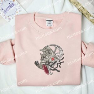 Alphonse Elric Fullmetal Alchemist Anime Embroidered Shirt 2 Alphonse Elric Fullmetal Alchemist Anime Embroidered Shirt 1