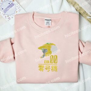 EVA Unit 00 Neon Genesis Evangelion Anime Embroidered Shirt
