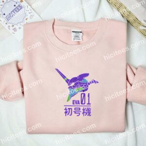 EVA Unit 01 Neon Genesis Evangelion Anime Embroidered Shirt
