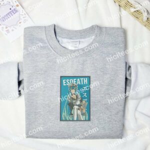 Esdeath Akame ga Kill Anime Embroidered Shirt 1 Esdeath Akame ga Kill Anime Embroidered Shirt 3