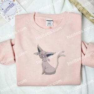 Espeon Pokemon Anime Embroidered Shirt 1