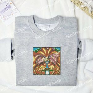 Exodia Yu-Gi-Oh Anime Embroidered Shirt 1 Exodia Yu Gi Oh Anime Embroidered Shirt 3