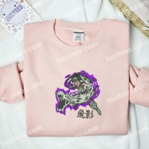Hiei Dragon of the Darkness Flame YuYu Hakusho Anime Embroidered Shirt