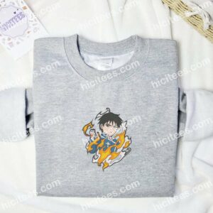 Roy Mustang Fullmetal Alchemist Anime Embroidered Shirt 1 Roy Mustang Fullmetal Alchemist Anime Embroidered Shirt 3