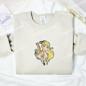 Winry Rockbell Fullmetal Alchemist Anime Embroidered Shirt 1 Winry Rockbell Fullmetal Alchemist Anime Embroidered Shirt 3