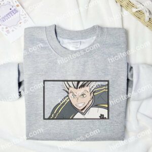 Bokuto Kotaro Excited Face Haikyuu Anime Embroidered Shirt 1 Bokuto Kotaro Excited Face Haikyuu Anime Embroidered Shirt 3 1