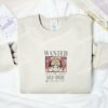 Gol D. Roger Wanted One Piece Anime Embroidered Shirt
