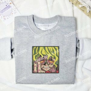 Gyutaro Face Demon Slayer Anime Embroidered Shirt 1 Gyutaro Face Demon Slayer Anime Embroidered Shirt 3 1