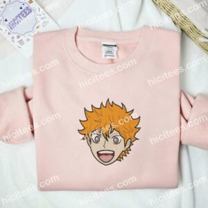 Hinata Shoyo Happy Face Haikyuu Anime Embroidered Shirt 2 Hinata Shoyo Happy Face Haikyuu Anime Embroidered Shirt