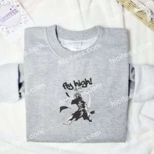 Hinata Shoyo Jump Haikyuu Anime Embroidered Shirt 1 Hinata Shoyo Jump Haikyuu Anime Embroidered Shirt 3