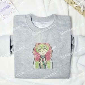 Mitsuri Kanroji Demon Slayer Anime Embroidered Shirt 1 Mitsuri Kanroji Demon Slayer Anime Embroidered Shirt 3