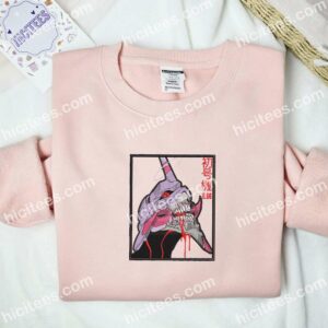 EVA 01 Neon Genesis Evangelion Anime Embroidered Shirt 1