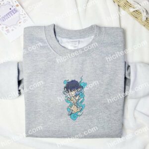 Inosuke Face With Swords Demon Slayer Anime Embroidered Shirt 3