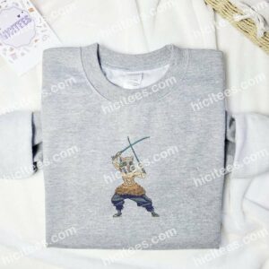Inosuke Fighting Style Demon Slayer Anime Embroidered Shirt 3 2