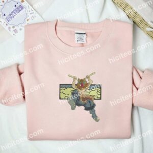 Inosuke Demon Slayer Anime Embroidered Shirt 2 Inosuke Demon Slayer Anime Embroidered Shirt 6