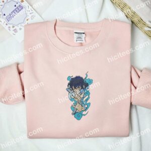 Inosuke Face With Swords Demon Slayer Anime Embroidered Shirt