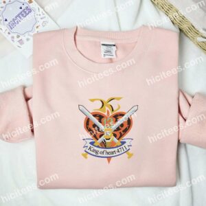 King Of Heart 4711 Mobile Fighter G Gundam Anime Embroidered Shirt 2 King Of Heart 4711 Mobile Fighter G Gundam Anime Embroidered Shirt