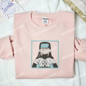 Sister Iris Fire Force Anime Embroidered Shirt 2 Sister Iris Fire Force Anime Embroidered Shirt