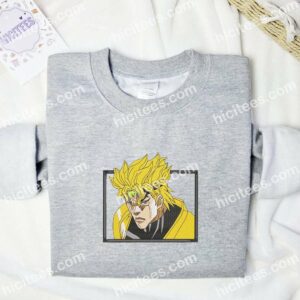 Dio Brando JoJo's Bizarre Adventure Anime Embroidered Shirt 1 Dio Brando JoJos Bizarre Adventure Anime Embroidered Shirt 3