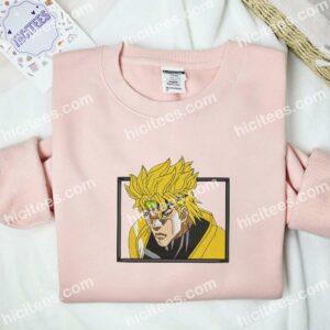 Dio Brando JoJo's Bizarre Adventure Anime Embroidered Shirt 2 Dio Brando JoJos Bizarre Adventure Anime Embroidered Shirt