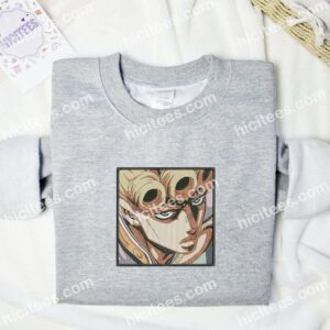 Giorno Face JoJos Bizarre Adventure Anime Embroidered Shirt 3 1