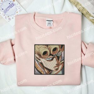 Giorno Face JoJos Bizarre Adventure Anime Embroidered Shirt 1