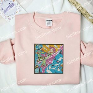Kira And Killer Queen JoJo's Bizarre Adventure Anime Embroidered Shirt 2 Kira And Killer Queen JoJos Bizarre Adventure Anime Embroidered Shirt