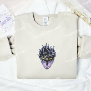 Star Platinum JoJo's Bizarre Adventure Anime Embroidered Shirt 1 Star Platinum JoJos Bizarre Adventure Anime Embroidered Shirt 3