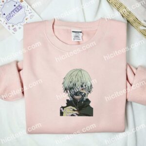 Kaneki Ken Tokyo Ghoul Anime Embroidered Shirt 2 Kaneki Ken Tokyo Ghoul Anime Embroidered Shirt 4