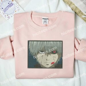 Kaneki No Mask Tokyo Ghoul Anime Embroidered Shirt 2 Kaneki No Mask Tokyo Ghoul Anime Embroidered Shirt