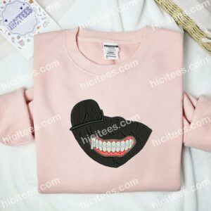 Kanekis Mask Tokyo Ghoul Anime Embroidered Shirt