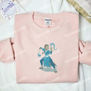 Katara Avatar Anime Embroidered Shirt 2 Katara Avatar Anime Embroidered Shirt 1